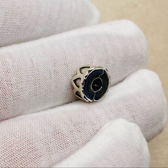 EUC Pandora 791978 Sterling Silver Row of Hearts Clip - Picture 5 of 8